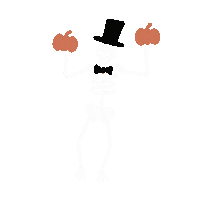 Black Hat Halloween Sticker