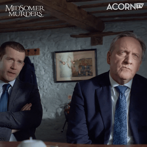 Confused Midsomer Murders GIF by Acorn TV