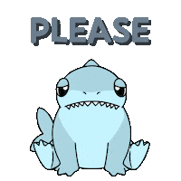 Shark Please Sticker by Ordinary Frends