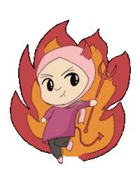 Pink Fire Sticker