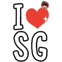 National Day Love Sticker by Ang Ku Kueh Girl and Friends