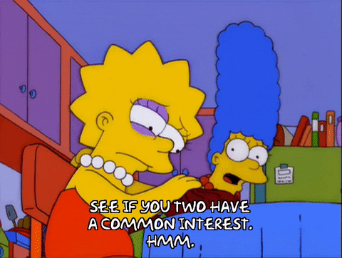 marge simpson table GIF