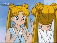 sailor moon selfie GIF