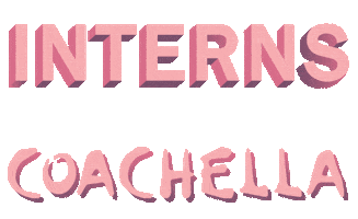 coachella interns Sticker by Bianca Bosso