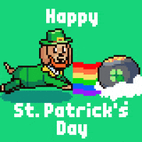 St Patricks Day Rainbow GIF by Abstract HotDogs