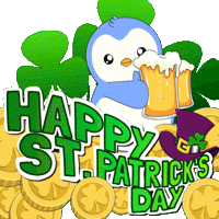 St Patricks Day Penguin GIF by Pudgy Penguins