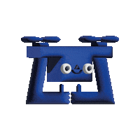 luftbild mascot luftbild luftbildpro waldundschwert Sticker