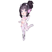 Moeflavor happy anime hello kawaii Sticker