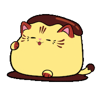Cat Blob Sticker by Mighty Jaxx