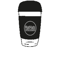 HatHats coffee reusable hathats reusable cups Sticker
