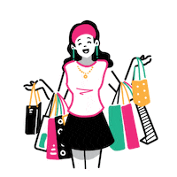 Shopping 買い物 Sticker by GENGOYA