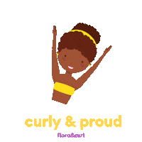 Afro Hair Curls Sticker by Flora & Curl