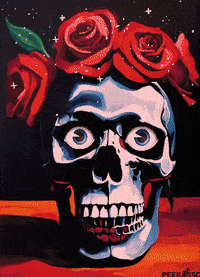 Dark Skull GIF by PEEKASSO