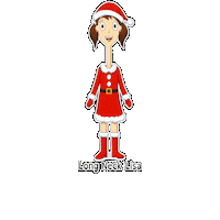 Christmas December Sticker by BigHeadBob.com