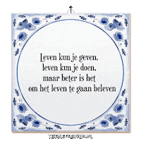 Moment Wijsheid Sticker by Tegelspreuken.nl
