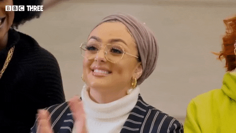 Maya Jama Reaction GIF by BBC Three