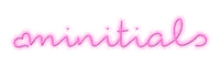 Minitials minitials minitialslogo minitialsneonlogo minitialsneon Sticker