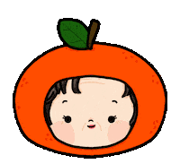 Chinese New Year Orange Sticker by whee