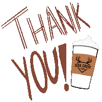 DeerCreekCoffee coffee thanks thankyou deer Sticker