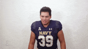 Navy Football Punter GIF by Navy Athletics