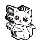 Cat Votar Sticker