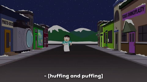 chef running GIF by South Park 