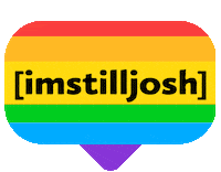 Lgbt Stay Positive Sticker by imstilljosh