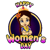 Woman Sticker by Chhota Bheem