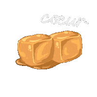 Caramel Madeleine Sticker by grousseta