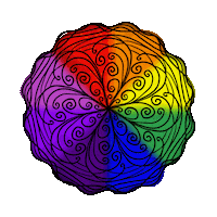 Rainbow Spinning Sticker by DachsDesign