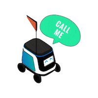 Call Me Love Sticker by Kiwibot