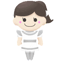 Girl 歩く Sticker