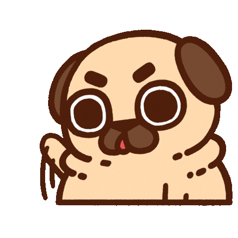 Give Me Attention Sticker by Puglie Pug