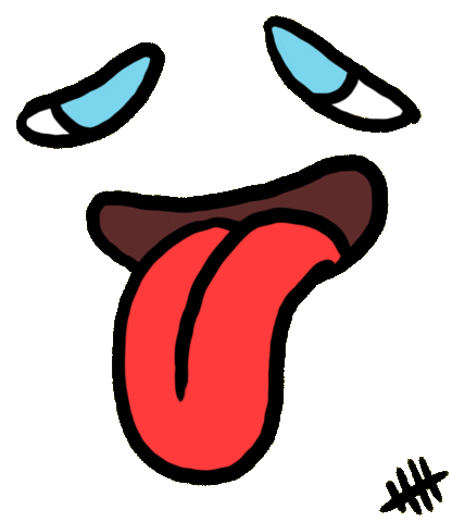 Tired Face Sticker by sketchnate
