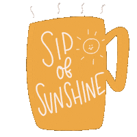 Good Morning Sunshine Coffee Sticker