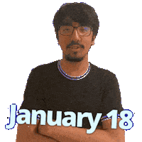 January 18 Sticker