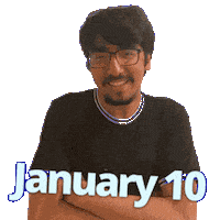 January 10 Sticker