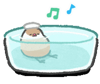 Bird Bath Sticker