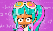 SparklesMagicalMarket thinking think math sparkles GIF