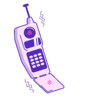 Phone Hello Sticker by Stickerbaby