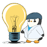 Think I Got It Sticker by Pudgy Penguins