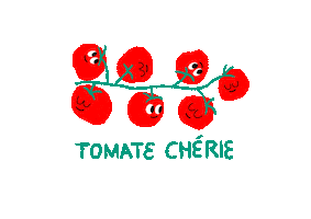maisontadaboum_paris tomate tomatoes cherry tomatoes maison tadaboum Sticker