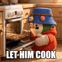 ZaddyFi hello hi penguin baking GIF