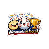 Baseball Venezuela Sticker by Fresa Creativa