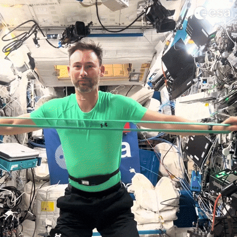 International Space Station Workout GIF by European Space Agency - ESA