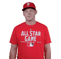 philadelphia phillies eye roll Sticker by MLB