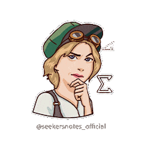 Confused Seekers Notes Sticker by MYTONA