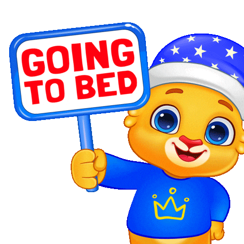 Tired Good Night Sticker by Lucas and Friends by RV AppStudios