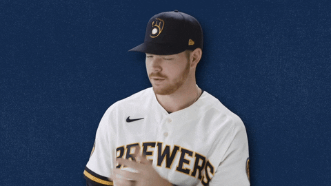 Brandon Woodruff Idk GIF by Milwaukee Brewers