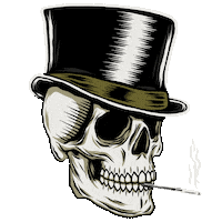 Smoke Skull Sticker by kingmonster